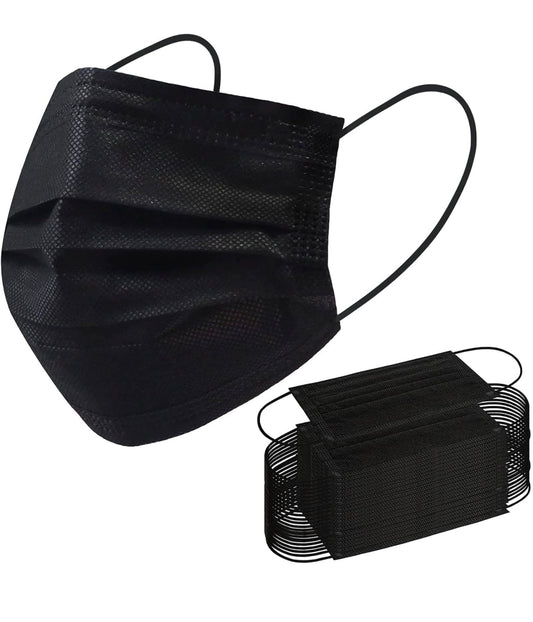 100 Black Face Masks
